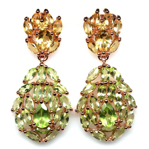Ohrringe peridot gelber - &,