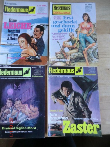 Fledermaus kriminal roman - 4x,