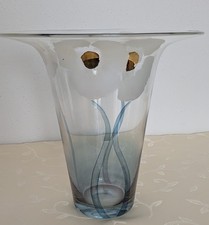 Eisch Glasvase mit Blumen