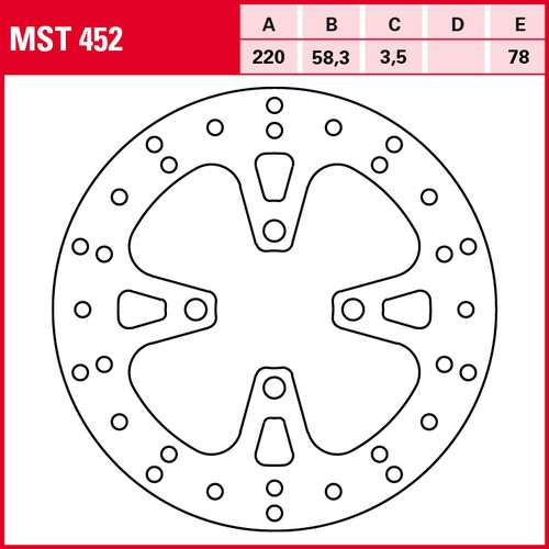 Trw bremsscheibe mst452 für - trw,