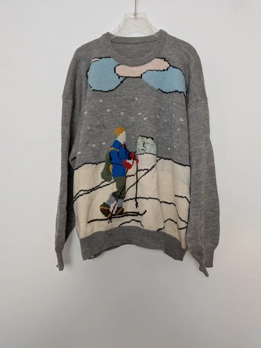 Vintage ski pullover retro 80s - ski,