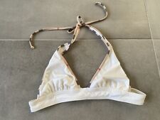 Original Burberry Bikini Oberteil Weiß Gr. S Triangel