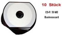 10 Stück Businesscard CD-R 50