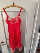 DDR Unterrock Unterkleid Negligee Kunstseide-Unterwäsche Gr.n42-60/70er rot