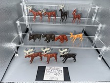 Stecktiere Komplettsatz Tiere des Waldes 1986  Variantensatz 11 Tiere + 1 BPZ