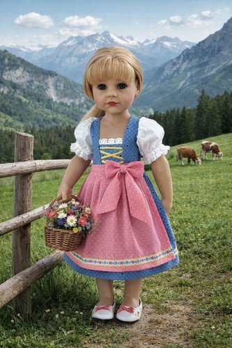 Puppenkleidung puppen dirndl - puppenkleidung,