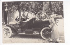 RUMÄNIEN , ADEL & MONARCHIE , FOTOKARTE FERDINAND I , AUTOMOBIL , ca1910