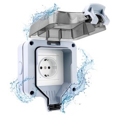 Wasserdichte Außensteckdose
