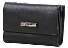 LONGCHAMP ROSEAU Compact Wallet - Black