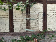 Fischreuse Frankreich Metall Fischernetz Vintage maritime Küstendeko Meeresdeko