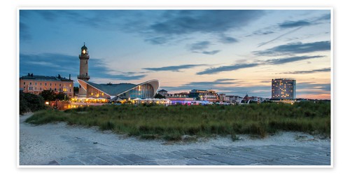 Poster warnemünde panorama - poster,