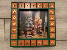 Adventskalender  Hummel Aus Holz zum Selbstfüllen 38x38x5 cm Samnelstück