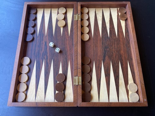 Backgammon koffer aus holz - aus,