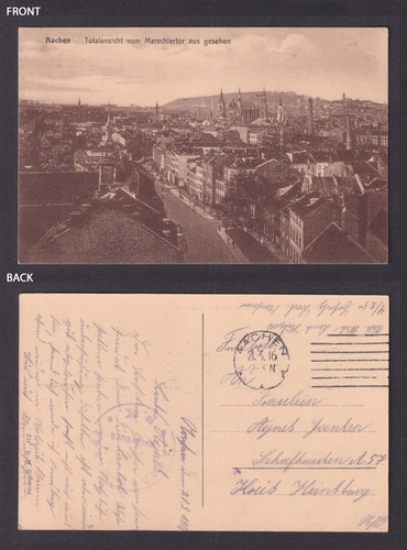 Aachen germany city panorama - germany,