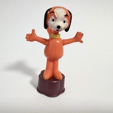 Wackelfigur / Hund / orange / Vintage / Made in Hong Kong / 70er / 80er