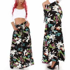 Damen Maxi Rock High-Waist