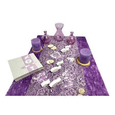 Tischdeko Set Kommunion Lila Flieder Rustik Kerzen Konfirmation Fisch