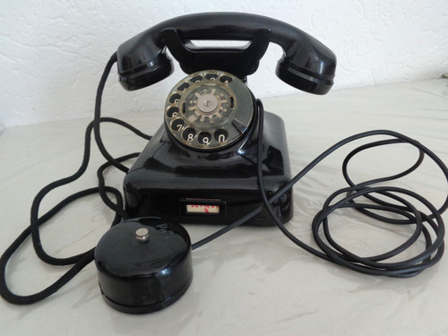 Altes bakelit telefon - bakelit, w