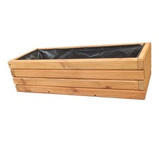 Pflanzkasten aus Holz Kübel für Blumen  Garten Terrasse Balkon D2 60, 80, 100 cm