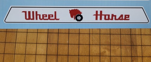 Wheel horse wagon decal - horse,
