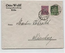 111071) DR Blg mit Perfin /