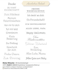 Stampin Up Stempelset KLEINE