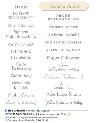 Stampin stempelset kleine - stampin,