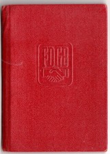 FDGB Mitgliedsbuch mit vielen interessanten Eintragungen der 60-70er Jahre