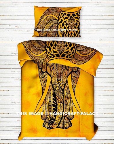 Elefant bedruckt gelb - elefant,