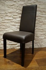 Braunes Echtleder Stuhl Echtes