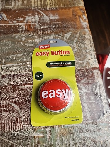 Staples talking easy button - talking,