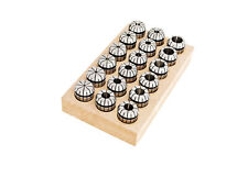 Spannzangensatz ER32 470E 3,0 - 20,0 mm 18 Spannzangen im Holzsockel Spannzange