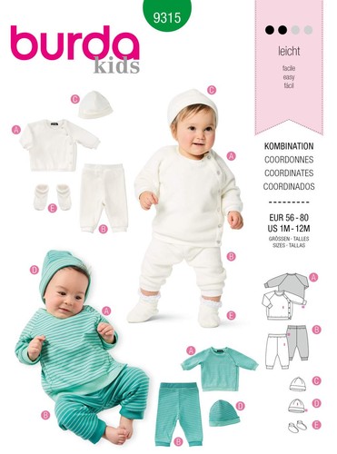Schnittmuster burda 9315 - schnittmuster,
