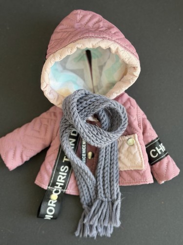 Puppen kleidung jacke - jacke, schal