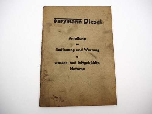 Orig farymann diesel motor - diesel,