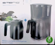 1x EMERIO Kaffeemaschine 2x 1L