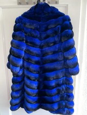 Blue adamo chinchilla furcoat - chinchilla,