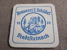 Bierdeckel ,  Brauerei L. Schübel , Stadtsteinach
