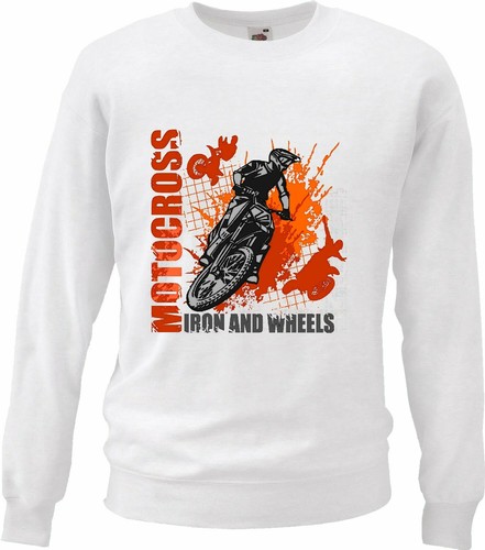 Sweatshirt motocross iron - motocross, &