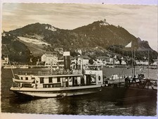 ￼Ansichtskarte, Königswinter Und Drachenfels, Blick über den Rhein, Ungelaufen