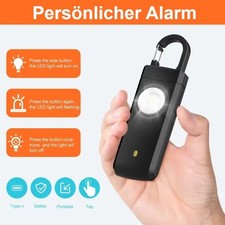 Persönlicher Taschenalarm - 130 dB Sirene & LED für Sicherheit auf Reisen
