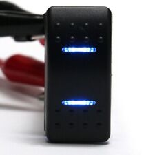 Ein-Aus-Ein 3 Positionen Dpdt Auto LKW Boot Kippschalter DC 12/24V 7 Pin Blau LE