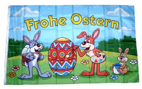 Fahne flagge frohe ostern - /,