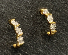 Diamant  Ohrstecker   925er Silber