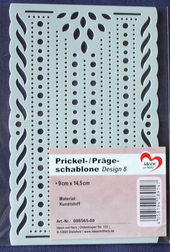 Prickel-/Prägeschablone