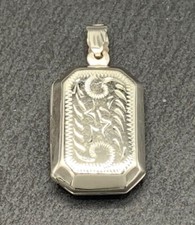 Medaillon  Anhänger  für 2 Fotos   925er Silber