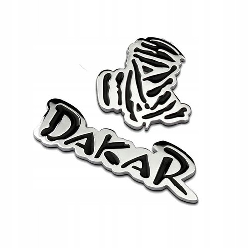 Dakar emblem aufkleber - dakar, 3d