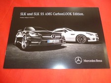 MERCEDES R231 SLK + SLK 55 AMG "Carbon LOOK" Edition Sondermodelle Prospekt 2014