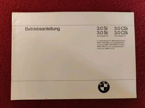 Bmw csi zusatz - cs, si