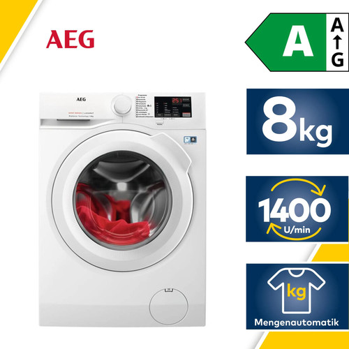 Aeg l6fba51480 8kg frontlader - aeg,